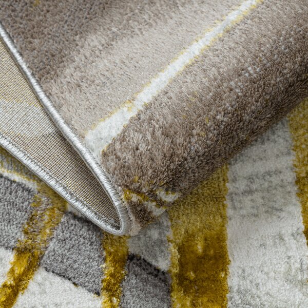 Dywany Łuszczów, Kusový koberec Bliss Z217AZ276 gold/grey, 80x150, šedá, kancelář