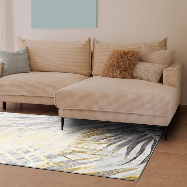 Dywany Łuszczów, Kusový koberec Bliss Z217AZ276 gold/grey, 80x150, šedá, kancelář