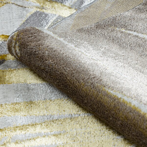 Dywany Łuszczów, Kusový koberec Bliss Z217AZ276 gold/grey, 80x150, šedá, kancelář