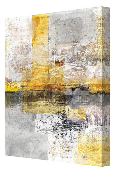 Obraz na plátně Yellow Abstract