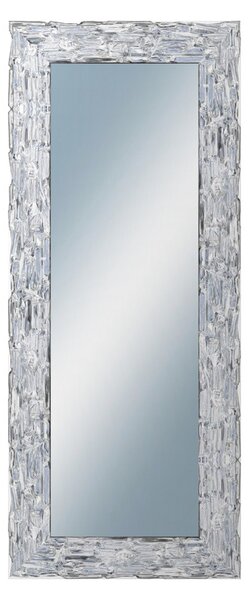 DANTIK - Zarámované zrcadlo - rozměr s rámem cca 50x120 cm z lišty Travertino stříbrné (2893)