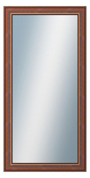 DANTIK - Zarámované zrcadlo - rozměr s rámem cca 60x120 cm z lišty ANGLIE hnědá (561)