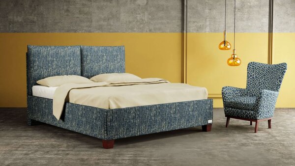 Materasso KINGSTONE - designová čalouněná postel (typ potahu A) 200 x 200 cm