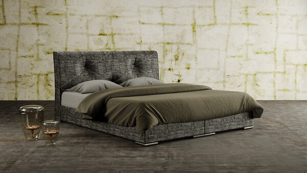 Materasso ATLAS - čalouněná postel (typ potahu A) 200 x 200 cm
