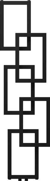 Mexen Grid, dekorativní koupelnový radiátor 1360 x 390 mm, 349 W, černá, W215-1360-390-00-70