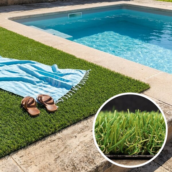 Europe Grass, Umělá tráva Rosalia, na míru, šíře 4m, zelená