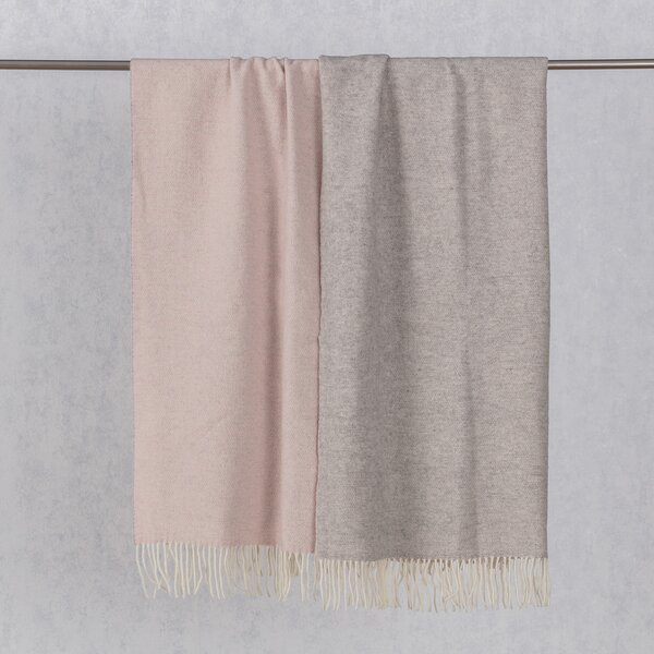 Pléd Merinos 140x200cm melange grey pink