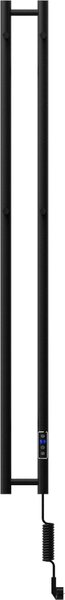 Mexen Pino, elektrické topné těleso s věšáky na ručníky 1405x137 mm, 150 W, černá, W301-1405-137-00-70