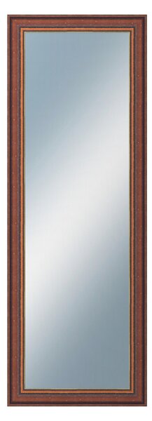 DANTIK - Zarámované zrcadlo - rozměr s rámem cca 50x140 cm z lišty ANGLIE hnědá Au linka (612)