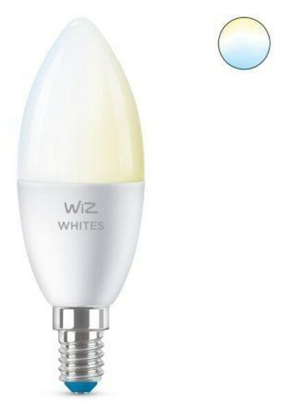 LED Žárovka WiZ Tunable White 8718699787073 E14 C37 4,9-40W 470lm 2700-6500K, stmívatelná