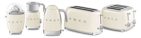 Krémová rychlovarná konvice z nerezové oceli 1,7 l Retro Style – SMEG