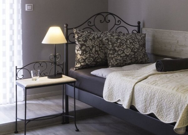 IRON-ART MALAGA kanape - romantická kovová postel 90 x 200 cm