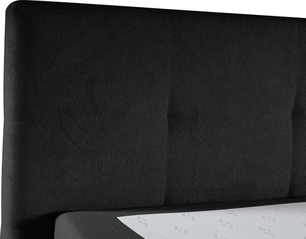 Kontinentální boxspring postel ANNA 200x220, antracitová (gerra 120)