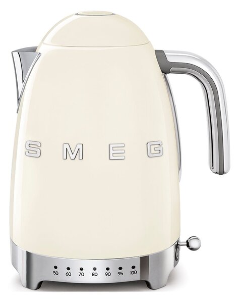 Krémová rychlovarná konvice z nerezové oceli 1,7 l Retro Style – SMEG
