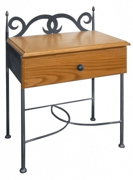 IRON-ART Noční stolek CARTAGENA - se zásuvkou
