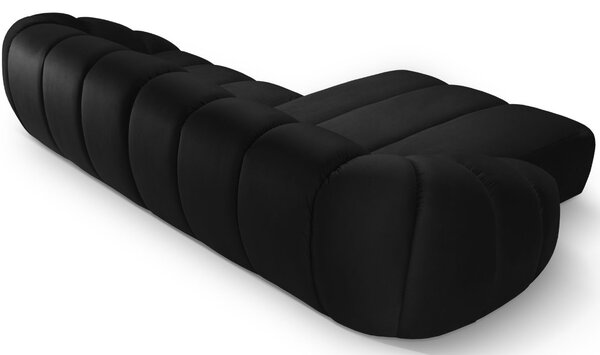 Micadoni Sametová rohová pohovka Diana 334 cm, levá