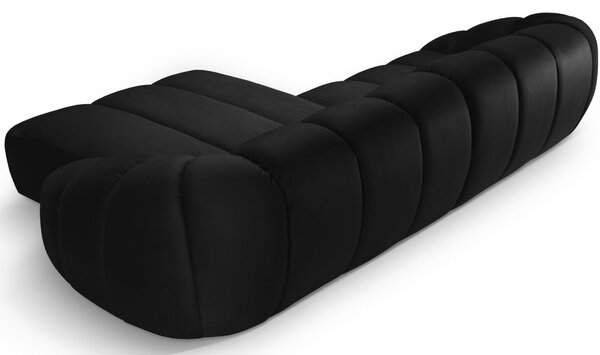Micadoni Sametová rohová pohovka Diana 334 cm, pravá