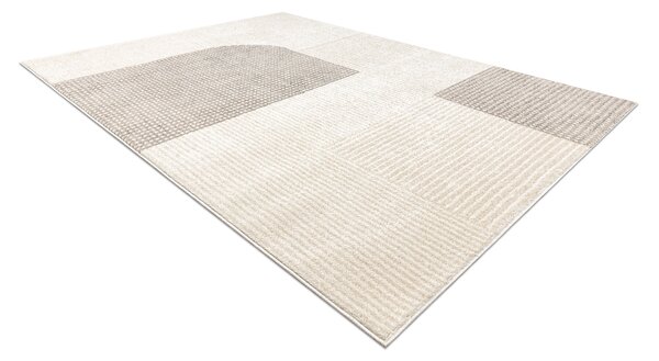 Makro Abra Kusový koberec FUSION 0805 Geometrický Moderní krémový béžový Rozměr: 80x150 cm