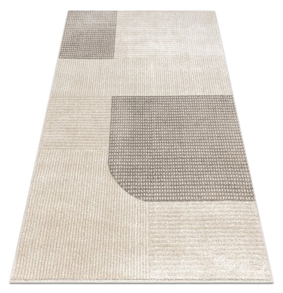 Makro Abra Kusový koberec FUSION 0805 Geometrický Moderní krémový béžový Rozměr: 80x150 cm