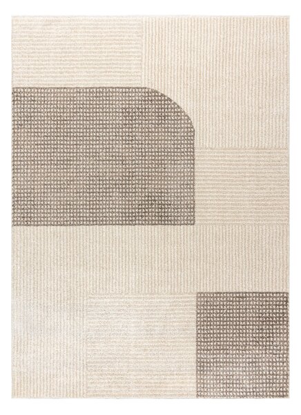 Makro Abra Kusový koberec FUSION 0805 Geometrický Moderní krémový béžový Rozměr: 80x150 cm