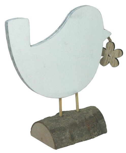 Dekorace Ptáček s kytičkou 15cm 2001603