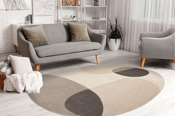 Makro Abra Kusový koberec FUSION 5706 Nepravidelný Moderní krémový béžový Rozměr: 160x220 cm