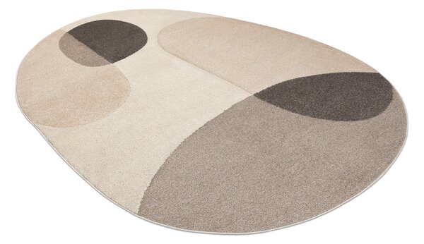 Makro Abra Kusový koberec FUSION 5706 Nepravidelný Moderní krémový béžový Rozměr: 160x220 cm