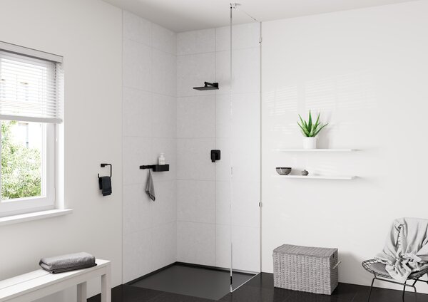 Stěnové sprchové rameno hansgrohe Vernis Shape černé HG 26405670
