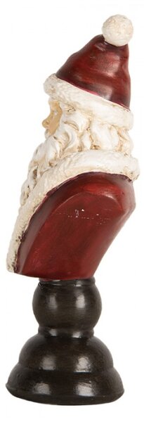 Vánoční dekorace figurka Santa Clause na hnědém stojánku I. – 7x5x15 cm