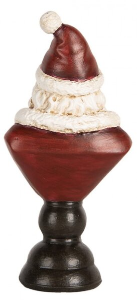 Vánoční dekorace figurka Santa Clause na hnědém stojánku I. – 7x5x15 cm