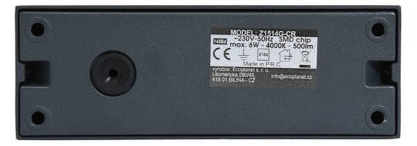 Ecolite SMD venkovní svítidlo 6W 500lm 4000K IP44 antracit Z1514G-CR