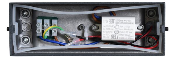 Ecolite SMD venkovní svítidlo 6W 500lm 4000K IP44 antracit Z1514G-CR