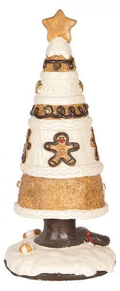 Vánoční dekorace figurka velkého stromečku s polevou I. – 24x51 cm
