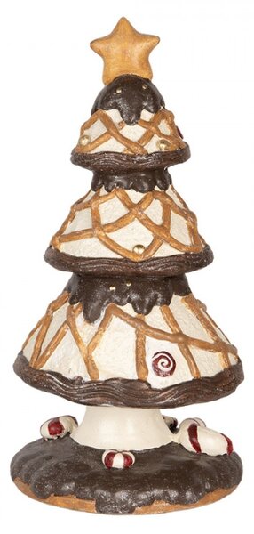 Vánoční dekorace figurka velkého stromečku s polevou II. – 22x43 cm