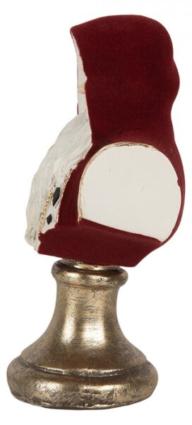 Vánoční dekorace figurka Santa Clause na zlatém stojánku – 9x7x15 cm