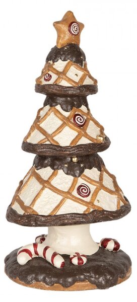 Vánoční dekorace figurka velkého stromečku s polevou II. – 22x43 cm