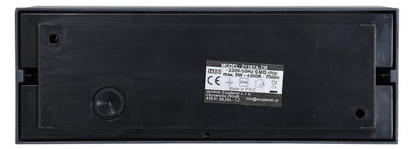 Ecolite SMD venkovní svítidlo 9W 700lm 4000K IP44 antracit Z1387A-CR