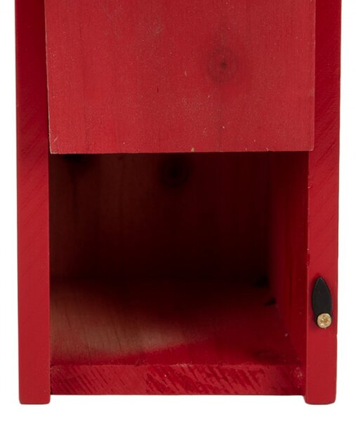 Červená budka pro ptáčky ve tvaru poštovní schránky Royal Post – 14x11x21 cm