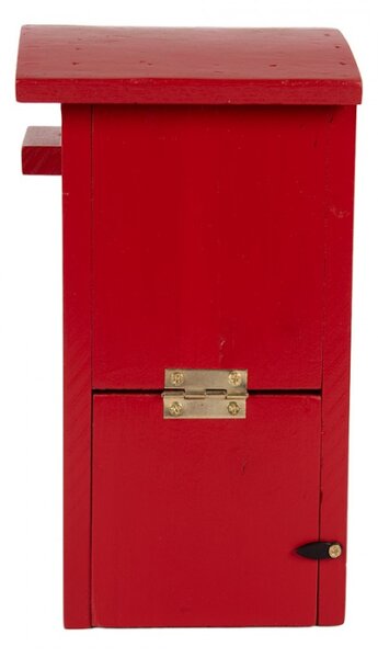 Červená budka pro ptáčky ve tvaru poštovní schránky Royal Post – 14x11x21 cm