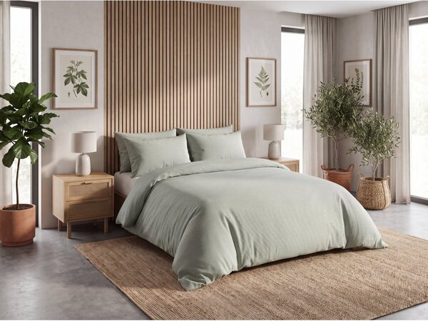 Bavlněné povlečení LINIE GREEN zelené Rozměr povlečení: 70 x 90 cm | 140 x 200 cm