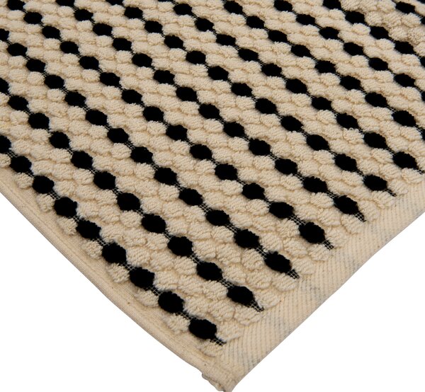 SADA RUČNÍKŮ PRO HOSTY, 30/50 cm, černá, ecru Dieter Knoll - Ručníky na ruce