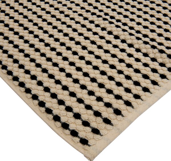 OSUŠKA DO SPRCHY, 70/140 cm, černá, ecru Dieter Knoll - Osušky