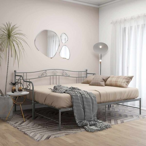 VidaXL Rám vysouvací postele/pohovky kovový 90 x 200 cm [324765] Barva: Černá