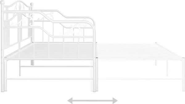 VidaXL Rám vysouvací postele/pohovky kovový 90 x 200 cm [324765] Barva: Černá