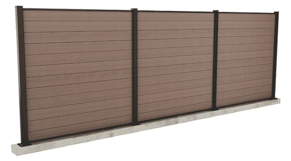 KETER Plotový panel KETER FENCE KIT hnědý (3x panel)