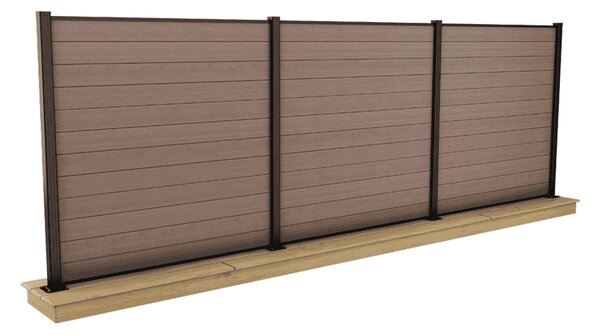 KETER Plotový panel KETER FENCE KIT hnědý (3x panel)