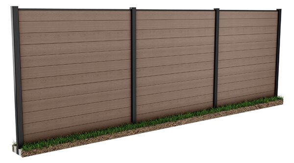 KETER Plotový panel KETER FENCE KIT hnědý (3x panel)