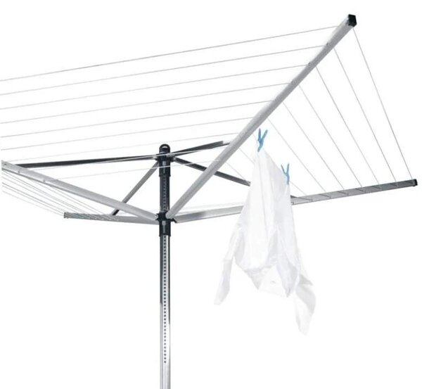 Brabantia Zahradní sušák LIFT-O-MATIC 50m šedý (kovový stojan do země)