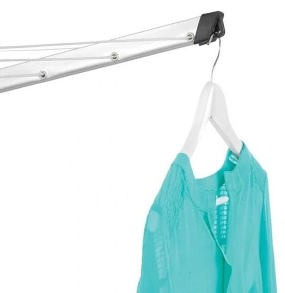 Brabantia Zahradní sušák LIFT-O-MATIC Advance 50m šedý (potah, kovový stojan do země, vak na kolíčky)