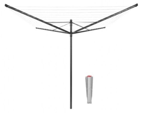 Brabantia Zahradní sušák LIFT O-Matic 50m antracitový (kovový stojan do země)